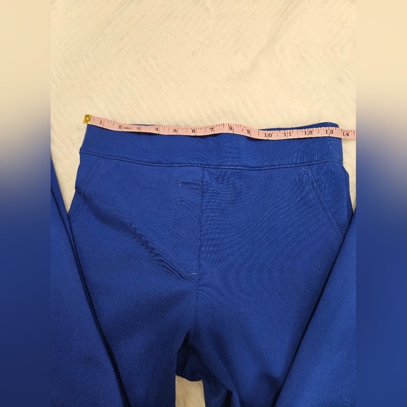 SPANX PETITE Royal Blue Perfect Ponte Kick Flare Pants - Picture 8 of 10